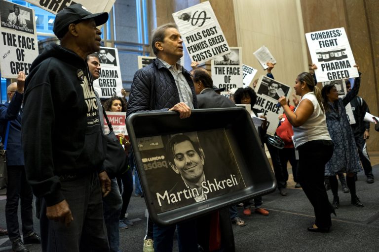 Turing Pharmaceuticals and its CEO Martin Shkreli created a massive public backlash earlier this fall when the company hiked the price of Daraprim from $13.50 to $750 a pill. (AP Photo/Craig Ruttle)