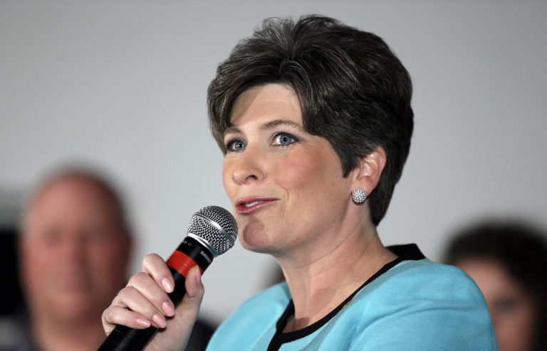 Iowa Republican Senate hopeful Joni Ernst speaks in Des Moines earlier this year.(AP Photo/Charlie Neibergall, File)