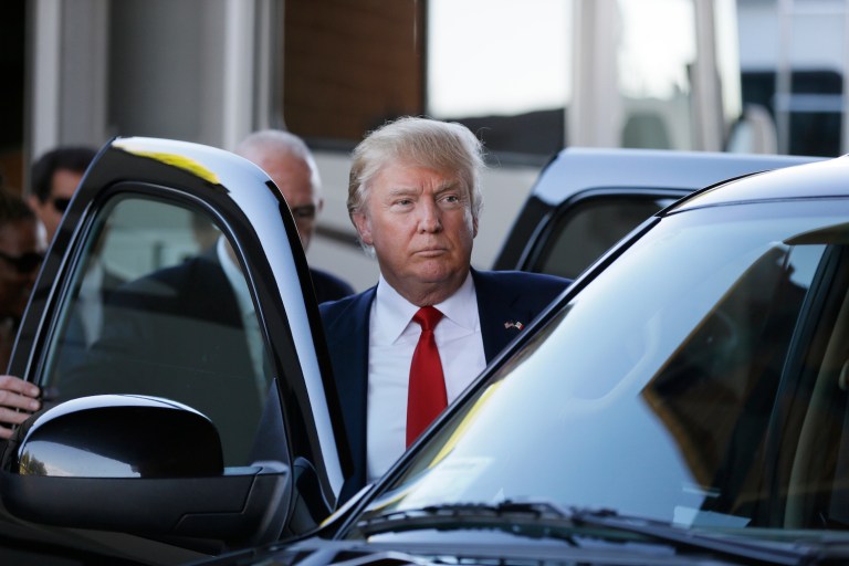 It's the second time he's slammed an automaker this week. (AP Photo/Charlie Neibergall)