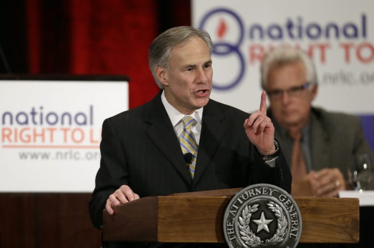 New abortion restrictions passed by the Texas Legislature are unconstitutional and will not take effect as scheduled on Tuesday, a federal judge has ruled. Attorney General Greg Abbott was expected to file an emergency appeal of the order to the 5th Circuit Court of Appeals in New Orleans. (AP Photo/Tony Gutierrez)
