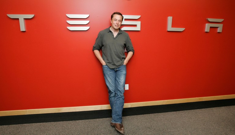 Tesla CEO Elon Musk, above, is grappling with a sinking stock price as questions mount on his proposal to take the electric carmaker private. 