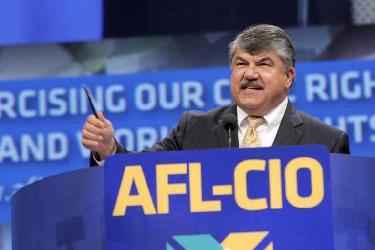 American Federation of Labor and Congress of Industrial Organizations (AFL-CIO) president Richard Trumka addresses members during the quadrennial AFL-CIO convention at Los Angeles Convention Center on Monday, Sept 9.ÃÂ One of the arguments Sen. Ted Cruz has made for defunding Obamacare is that even Big Labor, normally the Democrats' ally, is now against President Obama's health care bill.ÃÂ (AP/Nick Ut)