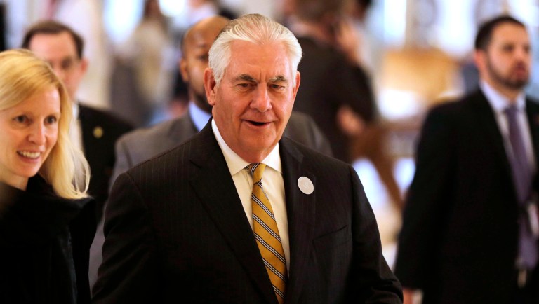 Secretary of State Rex Tillerson said, 