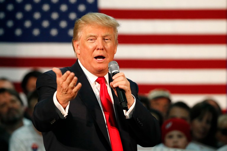 Republican presidential candidate Donald Trump would force Mexico to pay for a border wall by threatening to block money transfers from Mexican immigrants back to their families. (AP Photo/Charles Rex Arbogast)