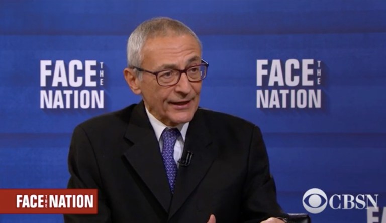 Hillary Clinton's former campaign manager John Podesta said Sunday that President Trump's inability to say anything negative about Russia or promise to stop their meddling in the 2018 elections is harmful to the nation. (screenshot)