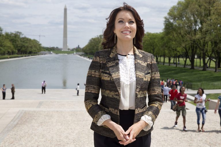 TV’s Bellamy Young tours National Mall sites in DC