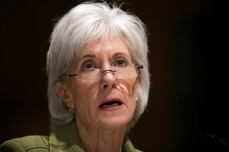 HHS Secretary Kathleen Sebelius testifies before the Senate Finance Committee on President Obama's FY2015 Budget. Wednesday, April 10, 2014