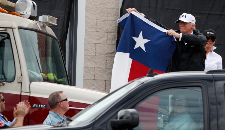 Trump does not see a government shutdown as inevitable if Texas and border funds are both included in the appropriations bill. (AP Photo/Evan Vucci)