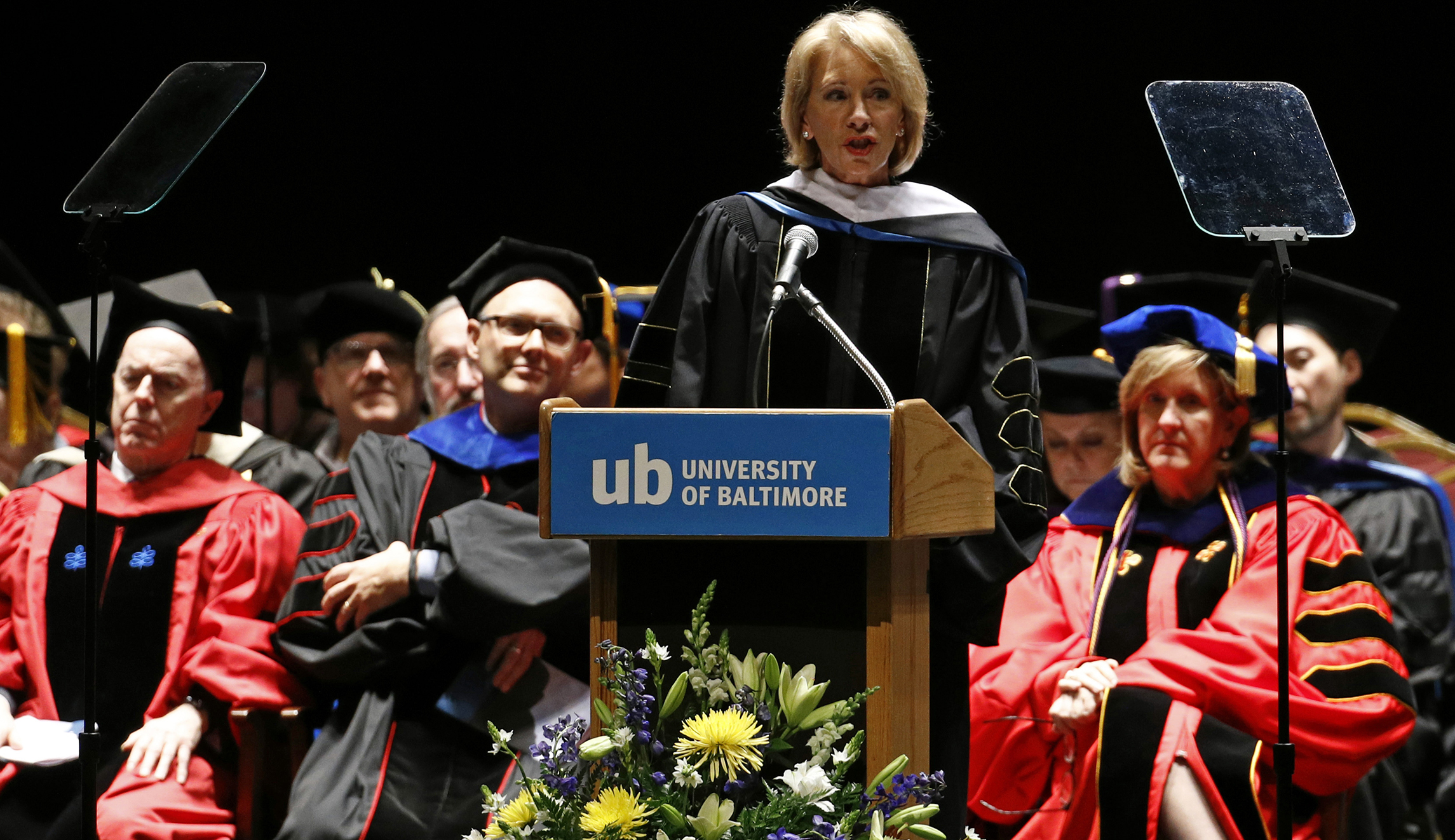 Betsy DeVos called for more listening on campus, but some students and professors just protested her instead