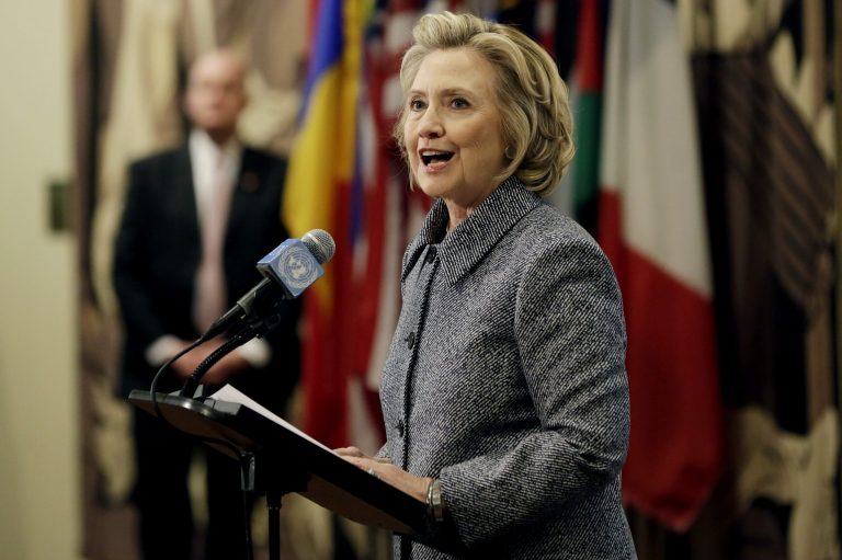 Hillary Rodham Clinton answers questions at a news conference at the United Nations, Tuesday, March 10, 2015. Clinton conceded Tuesday that she should have used a government email to conduct business as secretary of state, saying her decision was simply a matter of 