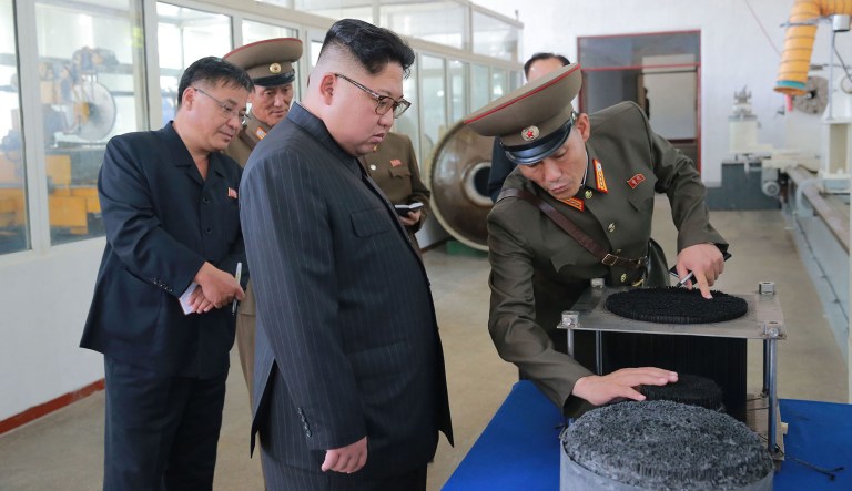 To think that we can eliminate the risk of a North Korean nuclear attack on the United States by deterring them is a delusion. (Korean Central News Agency/Korea News Service via AP)