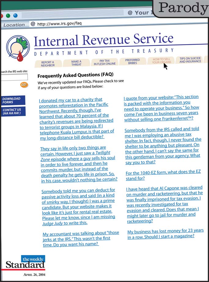 Helpful hints from the IRS.