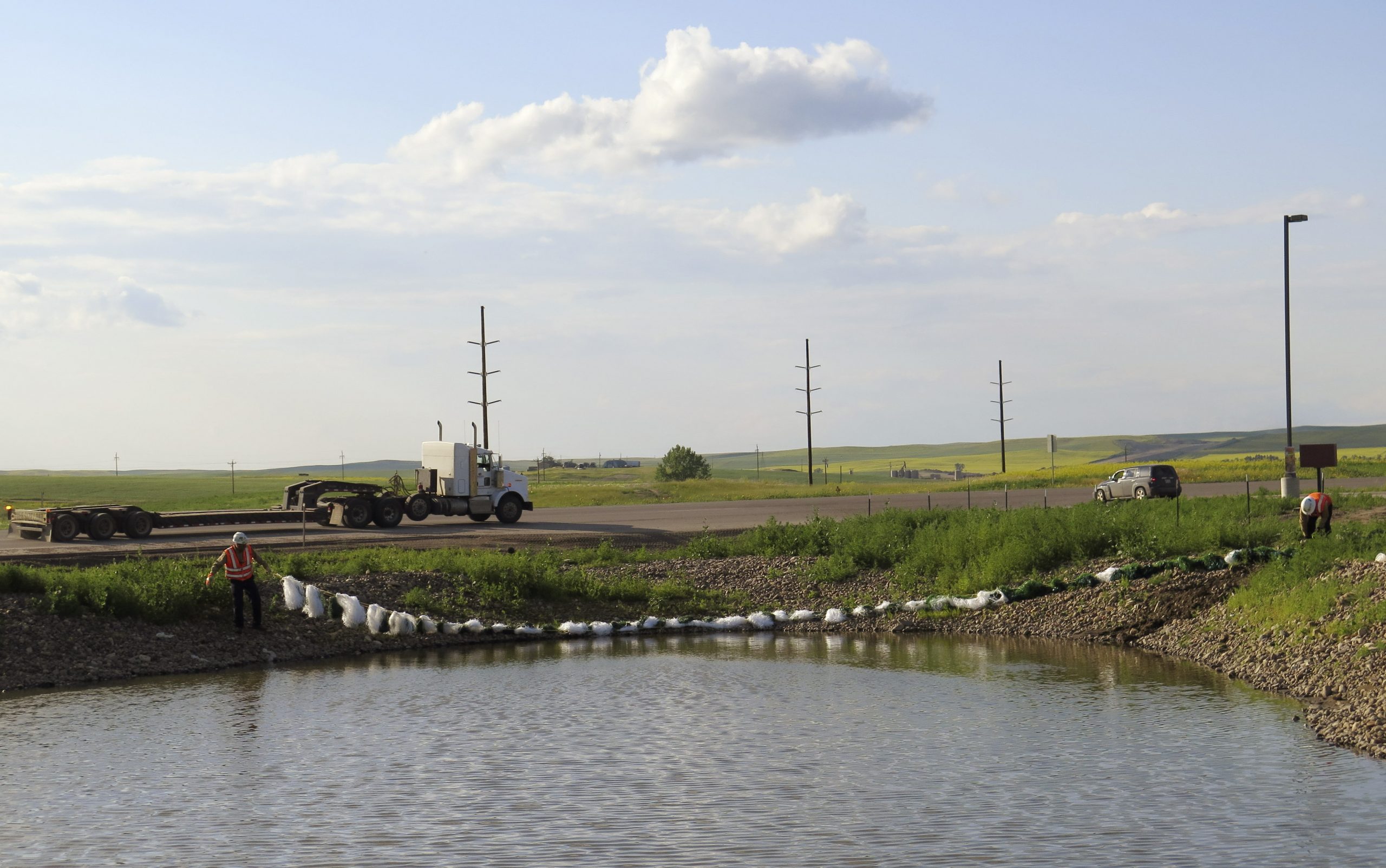 Lightning hits 3rd North Dakota saltwater facility