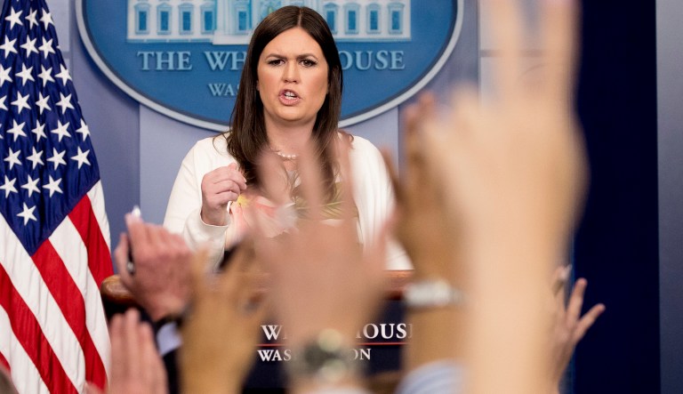 Matthews' remarks come after a week of White House press briefings not being on camera. (AP Photo/Andrew Harnik)