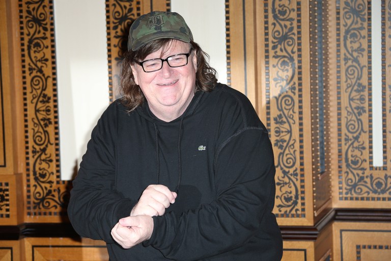 Director Michael Moore criticized media coverage of the second presidential debate on Sunday, and said the only person who was guilty of 