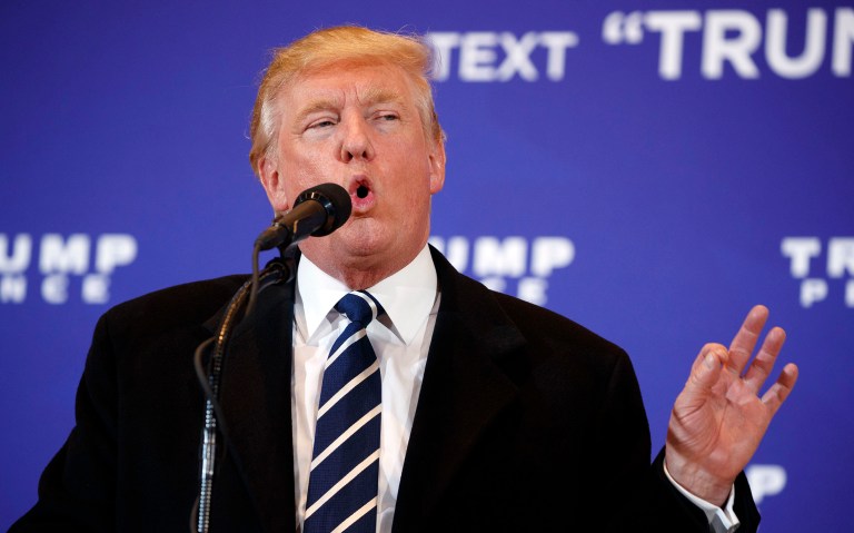 Republican nominee Donald Trump could have trouble grabbing headlines this weekend after Friday's 