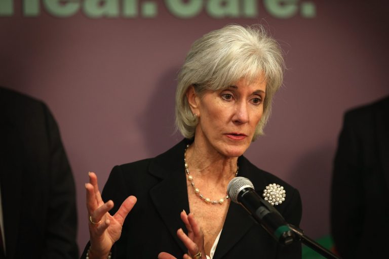 Health and Human Services Secretary Kathleen Sebelius' visit to Orlando on Friday comes days after Florida health officials ordered county health departments across the state to ban counselors trained to help sign people up for health insurance from conducting outreach on their property. (Scott Olson/Getty Images)