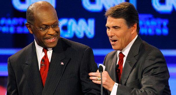 Cain enthusiasm rating best of 2011; Perry falls