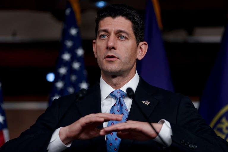 Republicans have sought to cast their legislation as relief for community banks as Democrats have argued that they are doing the work of Wall Street and inviting higher risks of another financial crisis. (AP Photo/Andrew Harnik)