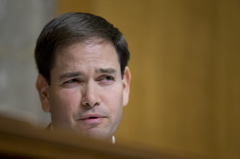 Senate Foreign Relations Western Hemisphere Subcommittee Chairman Sen. Marco Rubio, R-Fla., presides over a hearing on Cuba on Capitol in Washington, Tuesday, Feb. 3, 2015. (AP Photo/Manuel Balce Ceneta)