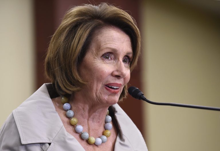 House Minority Leader Nancy Pelosi of Calif. speaks on Capitol Hill in Washington. (AP Photo/Susan Walsh)