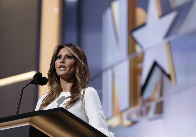 What makes Melania Trump's speech so striking is that she used the same exact platitudes as Michelle Obama, in the same exact order, with only minuscule variation of the words. (AP Photo)