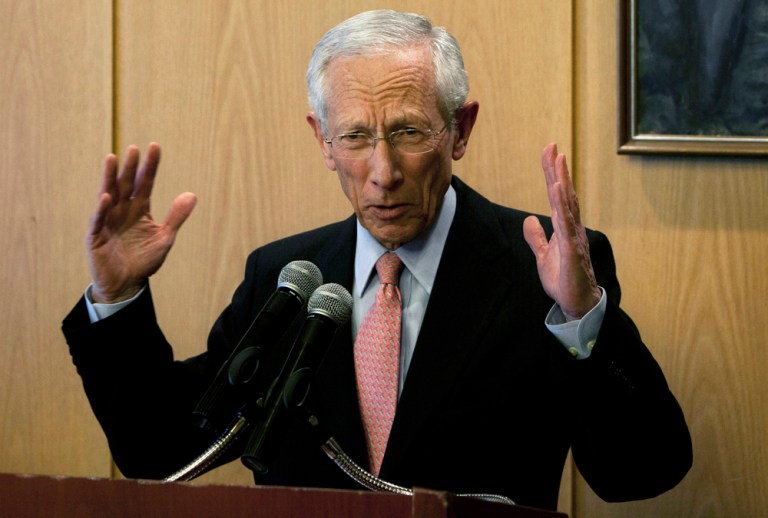 Federal Reserve vice chairmanÂ Stanley FischerÂ suggested that the reason that inflation remains dormant could be lagging productivity. (AP Photo/Sebastian Scheiner)