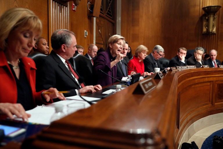 Her nomination helps give you some idea of who has bigger political ambitions. (AP Photo/Alex Brandon)