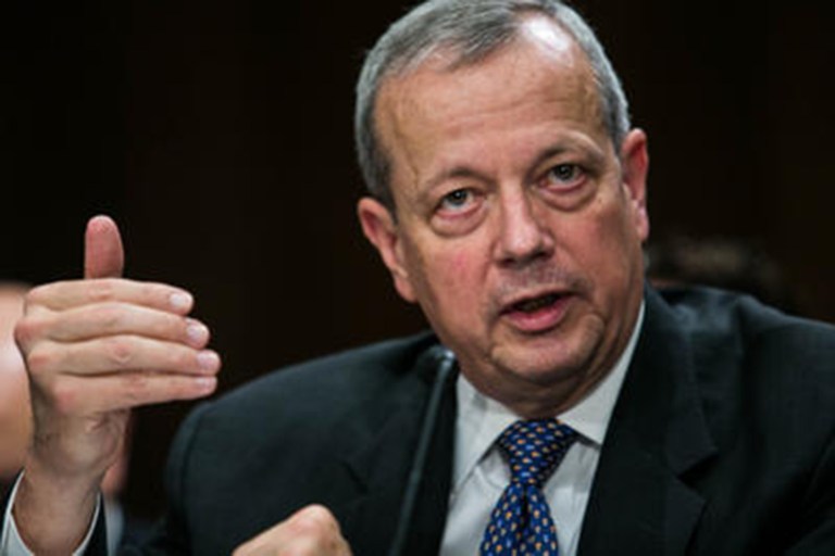 Retired Marine Gen. John Allen endorsed Hillary Clinton on Monday. (Graeme Jennings)