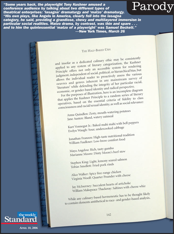 Tony Kushner’s gift for metaphor.