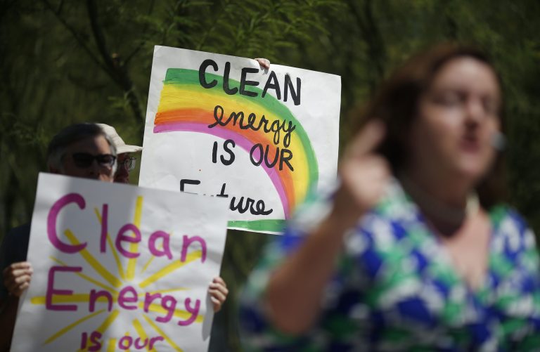 Poll released by the Sierra Club shows residents in six states support Clean Power Plan. (AP Photo/John Locher)