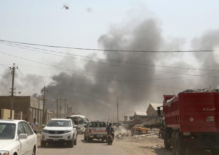 The Islamic State took credit for a bomb in Baghdad late Monday, just days after the city saw another attack. (AP Photo/Karim Kadim)