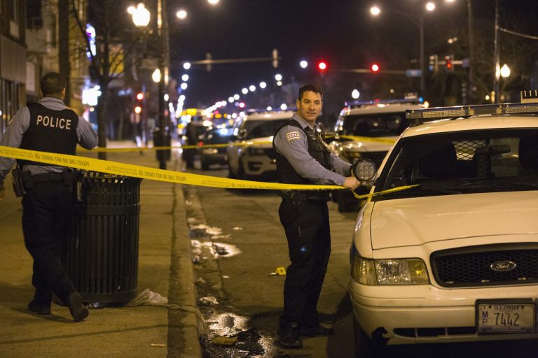 Chicago police say an officer shot and killed 16-year-old Pierre Loury during a chase after the teen turned and pointed a gun. (Erin Hooley /Chicago Tribune via AP)