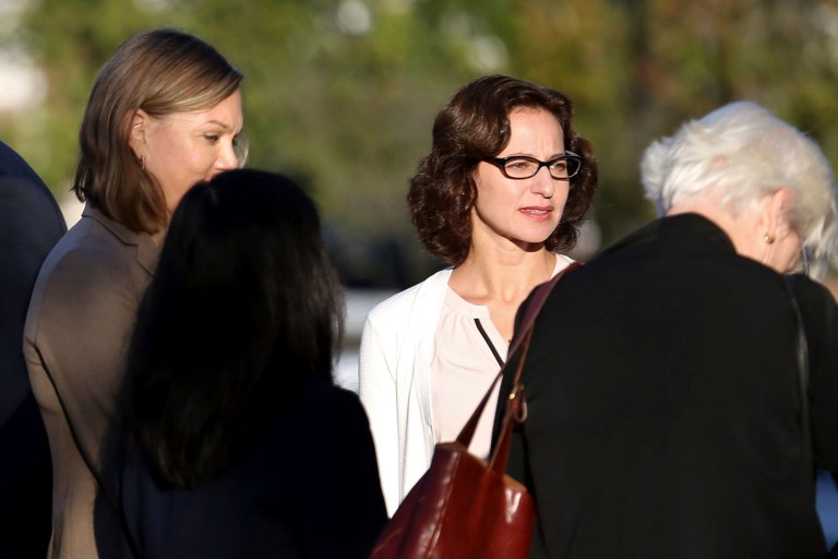 Erdely was called to the stand because Rolling Stone is now being sued by U.Va. dean Nicole Eramo.(Ryan M. Kelly/The Daily Progress via AP)