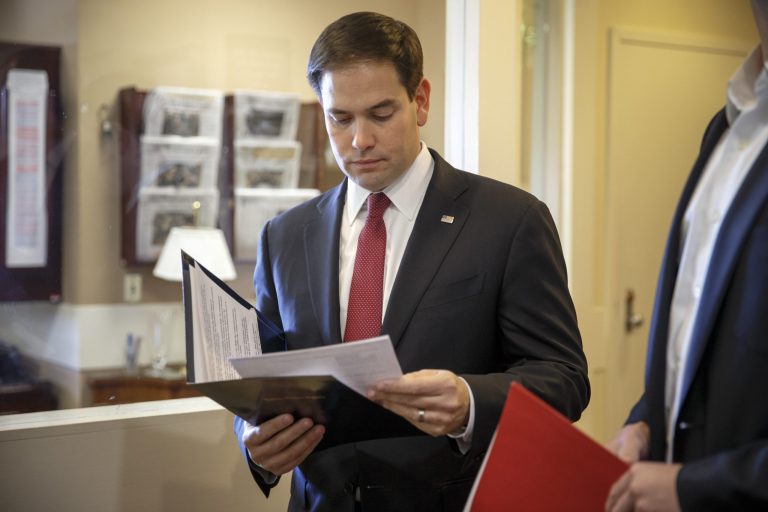 Sen. Rubio has spoken out against corporate welfare, but his record now has a big black mark on it. (AP)