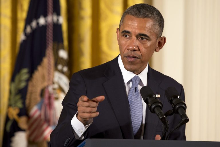 President Barack Obama speaks before signing an executive order to protect LGBT employees from federal workplace discrimination in the East Room of the White House Monday, July 21, 2014, in Washington. Obama's executive orders signed Monday prohibit discrimination against gay and transgender workers in the federal government and its contracting agencies, without a new exemption that was requested by some religious organizations. (AP Photo/Jacquelyn Martin)