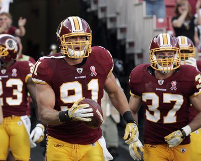 Redskins’ Kerrigan scores praise in his debut