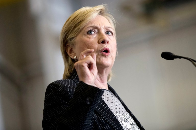 Democratic presidential candidate Hillary Clinton is the latest politician to express outrage over the price hike of the EpiPens, which is the most recent in a line of huge increases by drug makers. (AP Photo/Andrew Harnik)