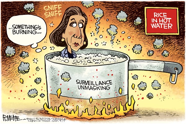 Editorial cartoon: Susan Rice in hot water