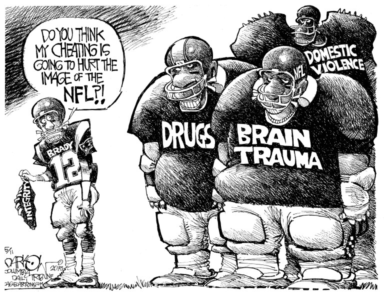 Editorial cartoons: NFL’s bigger problems
