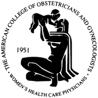 Logo of theÂ American College of Obstetricians and Gynecologists.