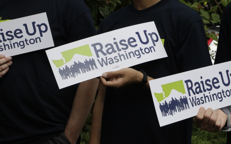 Washington may go for a $13.50 minimum wage, which would be the highest anywhere. (AP Photo/Rachel La Corte)
