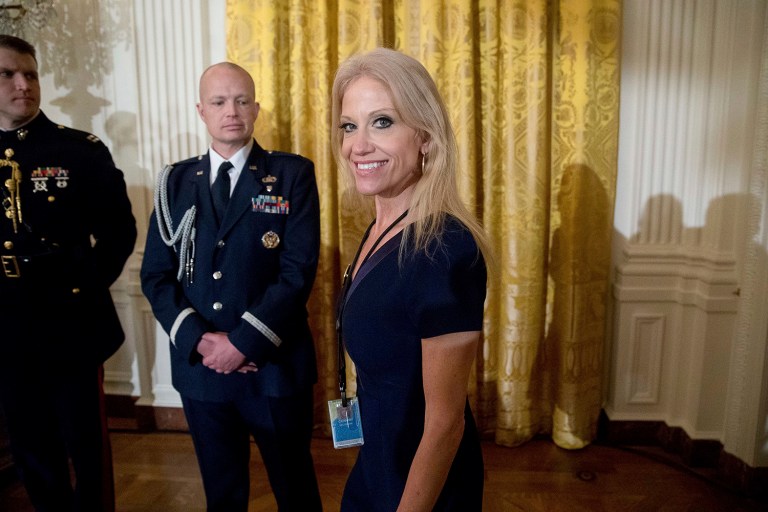 White House counselor Kellyanne Conway threw 