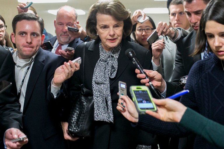 Senator Dianne Feinstein, D-Calif., is calling on Apple to help the FBI break into the San Bernardino terrorist's phone. 