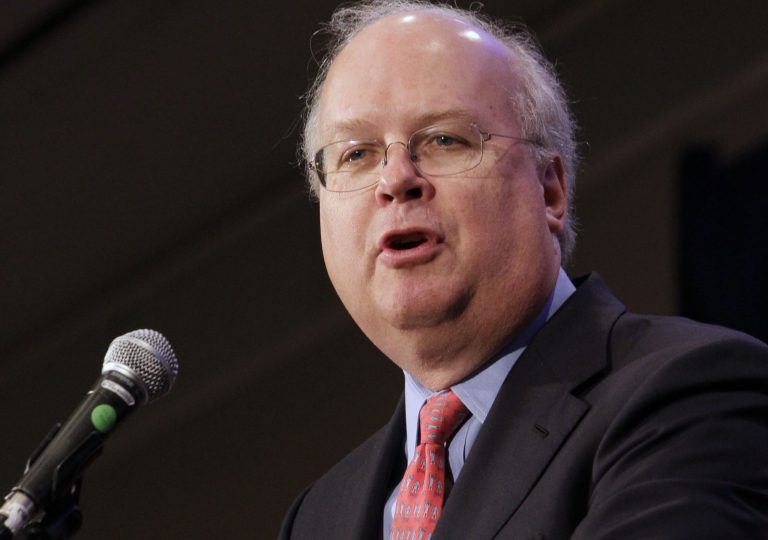 Republican strategist Karl Rove speaks at a luncheon at the California Republican Party convention, in Sacramento, Calif., Saturday, March 2, 2013. (AP Photo/Rich Pedroncelli)