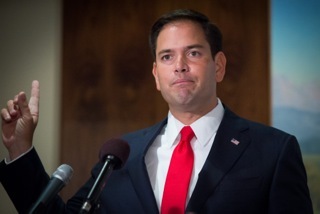 Sen. Marco Rubio, R-Fla., slammed his Senate Republican colleagues for agreeing to go ahead with a vote on Thomas Perez for Labor Secretary. (Graeme Jennings/Washington Examiner)