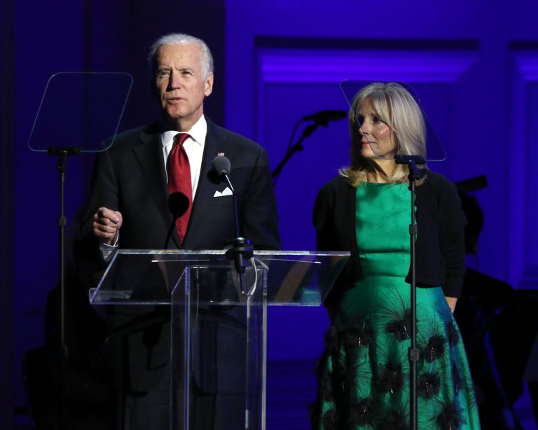 Vice President Joe Biden, left, with wife Jill Biden, said 