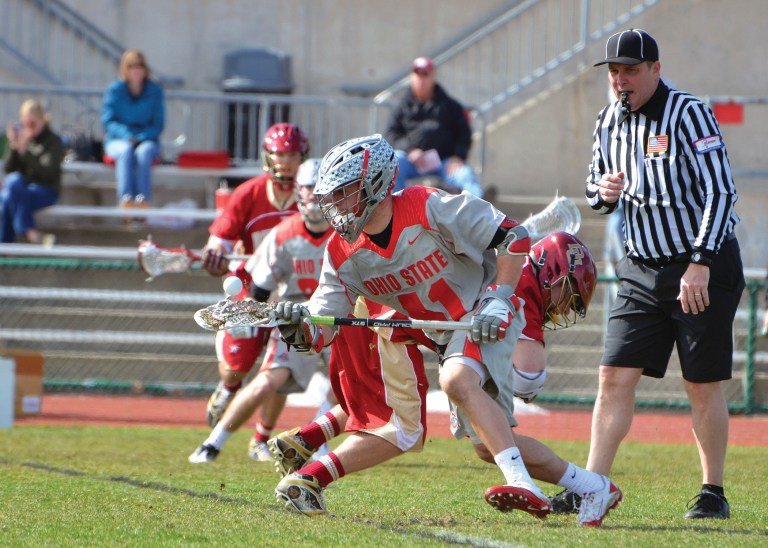 Courtesy photo
Ohio State faceoff specialist Trey Wilkes, an Urbana graduate, has won 58.5 percent of his draws this year for the Buckeyes.