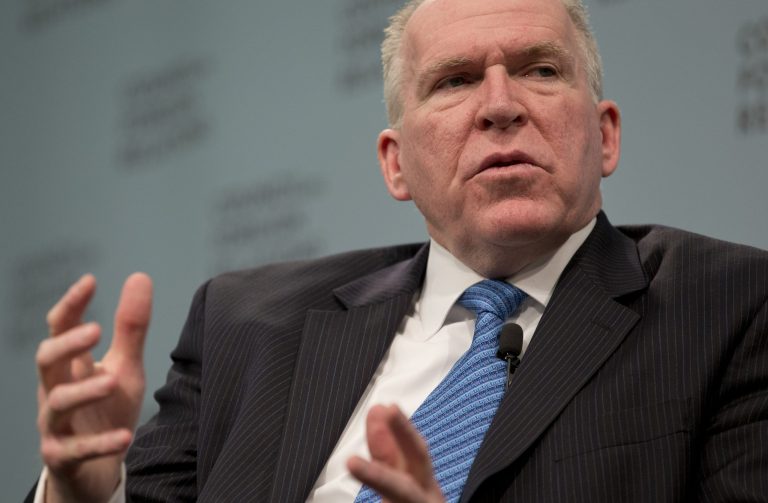 In this March 11, 2014, photo, CIA Director John Brennan speaks at the Council on Foreign Relations in Washington. A dispute between the CIA and the Senate that flared into public view this week has no obvious path toward criminal prosecution and may be better resolved through political compromise than in a court system leery of stepping into government quarrels, legal experts say. (AP Photo/Carolyn Kaster)