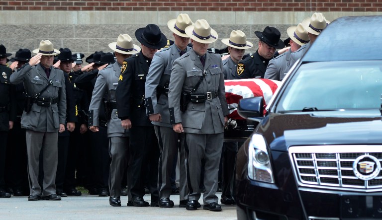 Total law enforcement deaths were 118 last year, a number that includes 52 accidental deaths. In the prior year, 2015, there were 45 accidental deaths. (AP Photo/Heather Ainsworth)